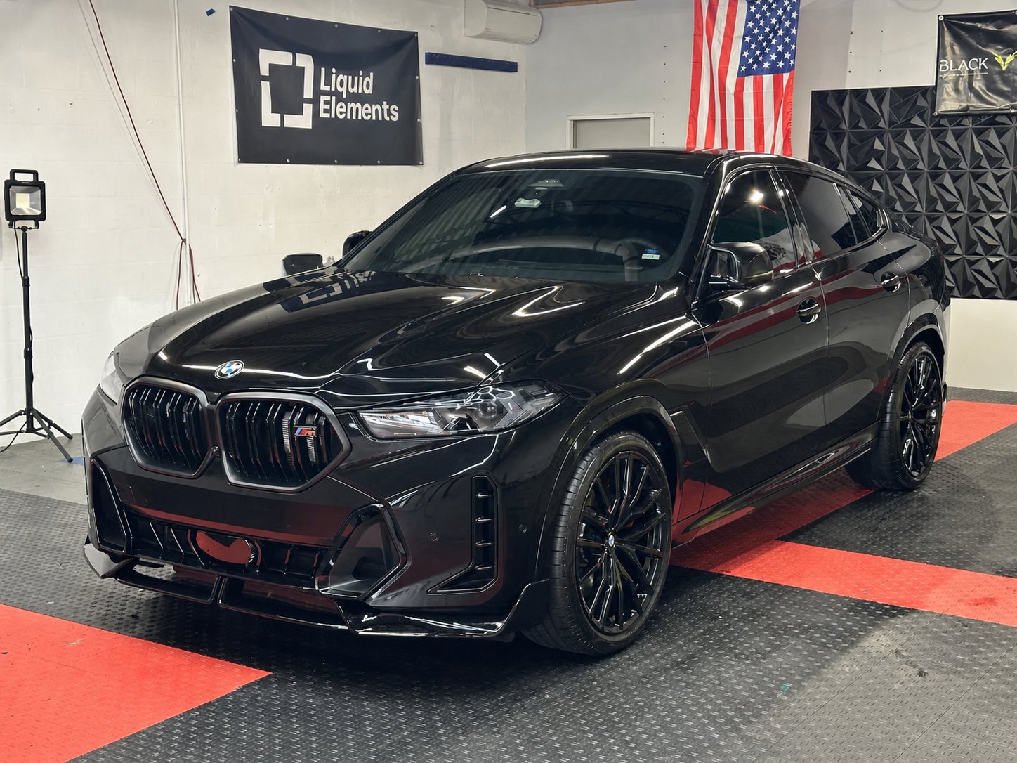 Vinyl wrap in Orlando, FL · BMW X6 after gloss black · full color change
