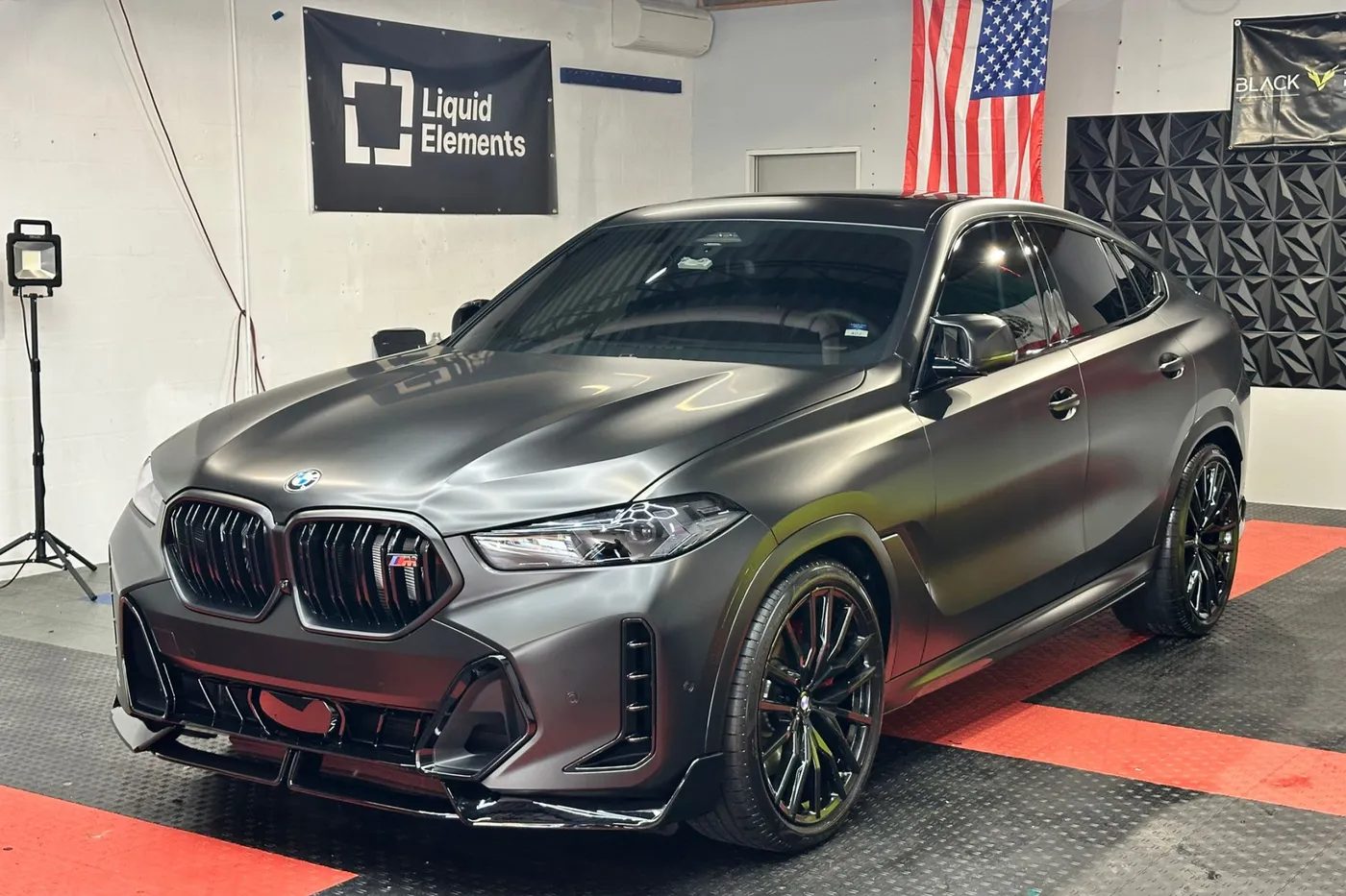 Vinyl wrap in Orlando, FL · BMW X6 before with factory matte black finish · pricing page